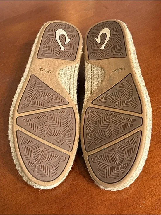 OluKai Kaula Pa’a Kapa Espadrilles Slip on in Black Size 7.5 - Picture 6 of 7